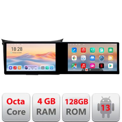 Navigatie Hyundai I30 2011-2016 Edotec 2 ecrane  8 core 4+128 21.6 inch Incell android Wifi 5Ghz gps internet