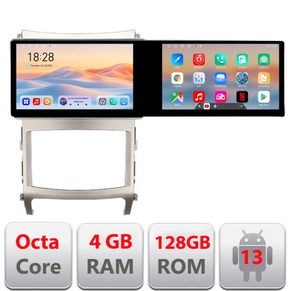 Navigáció Hyundai IX55 Edotec 2 képernyő 8 magos 4+128 21,6 hüvelykes Incell android Wifi 5 GHz-es gps internet Kit-ix55