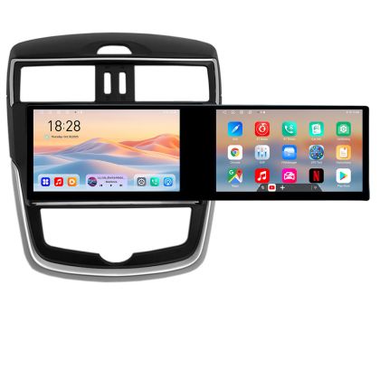 Navigatie Nissan Pulsar 2014-2018 Edotec 2 ecrane  8 core 4+128 21.6 inch Incell android Wifi 5Ghz gps internet  KIT-pulsar