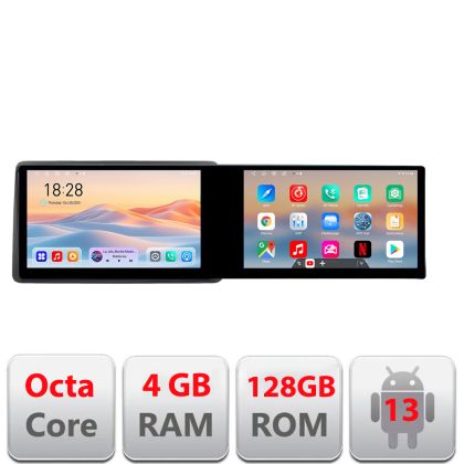 Navigatie DODGE RAM 2019- Edotec 2 ecrane  8 core 4+128 21.6 inch Incell android Wifi 5Ghz gps internet