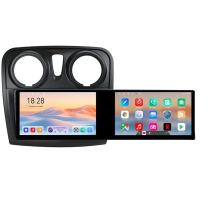 Navigatie Dacia Sandero Logan 2012-2020 Kit-sandero Edotec 2 ecrane  8 core 4+128 21.6 inch Incell android Wifi 5Ghz gps internet