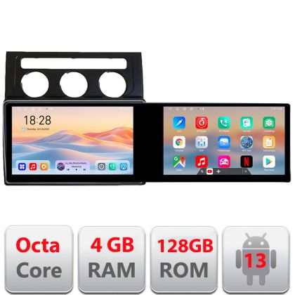 Navigáció VW Touran 2003-2009 automata klíma Kit-touran2 Edotec 2 képernyő 8 magos 4+128 21.6 hüvelykes Intel Android Wifi 5Ghz gps internet és GPS WIFI