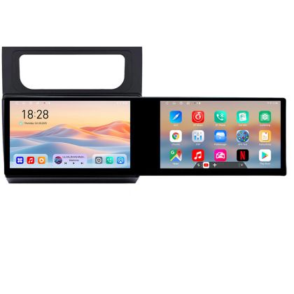 VW Touran 2010-2016 navigáció Kit-touran3 Edotec 2 képernyő 8 magos 4+128 21,6 hüvelykes Incell android Wifi 5Ghz gps internet