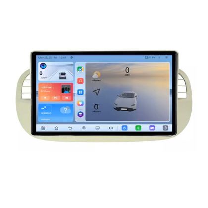 Navigatie Fiat 500 2007-2015 Android radio gps internet  8+128 cu ecran 2K