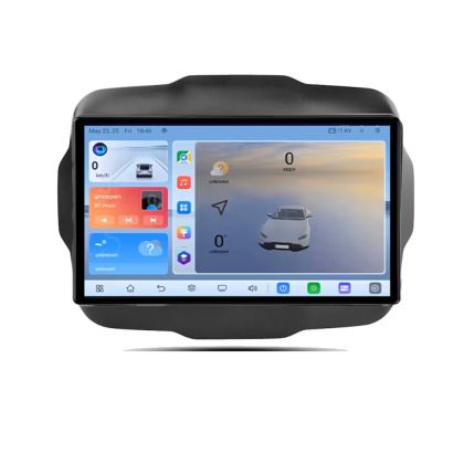 Jeep Renegade C-500 navigáció Android 8 Core 2.2 GHz 8+128 Qled 1K ADAS 4G LTE GPS 360 KIT-500+EDT-E409V3