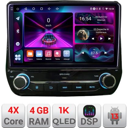 Navigatie dedicata Ford Fiesta 2020- Android QLED octa core 4+64 4G DSP FHD carplay android-auto radio gps Kit-+EDT-E309v3