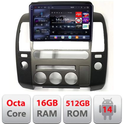 Dedikált navigáció Nissan Patfinder és Navara autókhoz gyári navigációval Android Qled 2K Octa Core 16+512 LTE 4G DSP Wifi 5Ghz android-auto carplay gps EDT-E809-2K