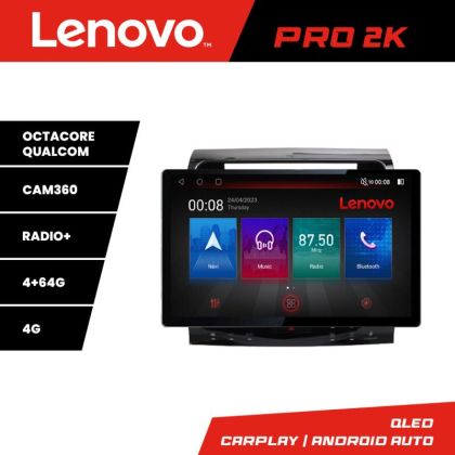 Navigáció Toyota Land Cruiser V8 L200 2009-2020 Lenovo Qled 13 hüvelykes 2K Octa Core 4+64 360 DSP ADAS Carplay android auto rádió internet kit-381-type-b+PRO-2K-13-4+64+kit-10-9