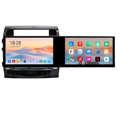 Navigáció Toyota Land Cruiser V8 L200 2009-2020 Edotec Incell 1K 10.5 hüvelykes 8 magos 4+128 carplay android auto rádió internet kit-381-type-b+EDT-E211-RK+kit-10-9