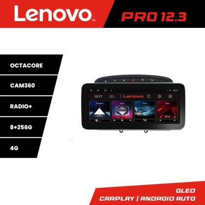 Navigatie Peugeot 308 K-038 Lenovo PRO 8+256 12.3 inch qled android 4G DSP gps internet  8Core
