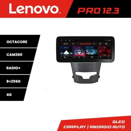 Navigáció Ssangyong Korando 2014-2019 K-1159 Lenovo PRO 8+256 12.3 hüvelykes qled android 4G DSP gps internet S