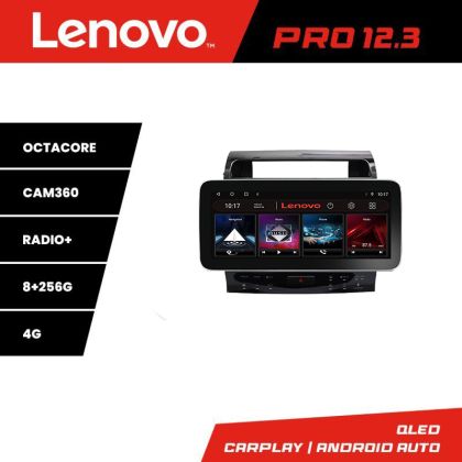 Navigatie Toyota Land Cruiser V8 L200 2009-2020 Lenovo Qled 12.3 inch Octa Core 8+256 360 DSP ADAS carplay android auto radio internet kit-381-type-b+PRO-12.3-8+256+kit-10-9