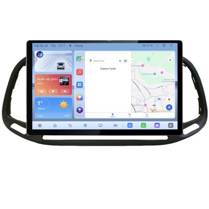 Navigatie dedicata Fiat Doblo 2015-2018 N-DOBLO15 Edonav ecran 13" 1K 4+64 Android Waze USB Navigatie 4G 360 Toslink Youtube R