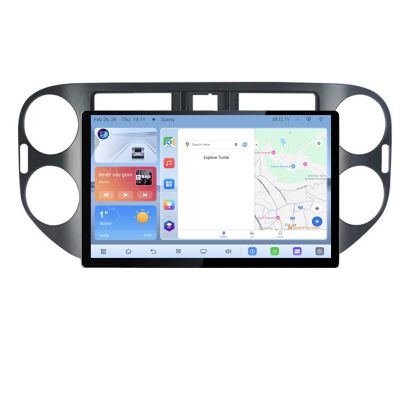 Navigatie dedicata VW Tiguan si Golf Plus 2012-2016 Edonav ecran 13" 1K 4+64 Android Waze USB Navigatie 4G 360 Toslink Youtube Radio KIT-4
