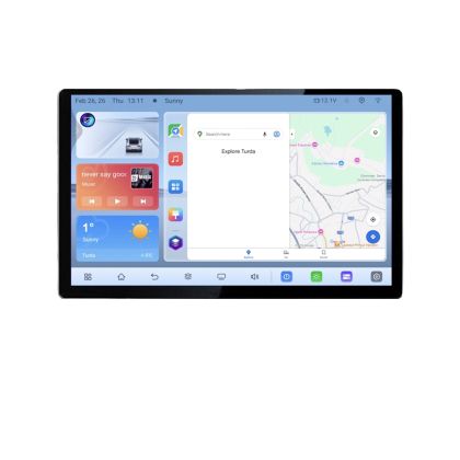 Navigatie dedicata Fiat 500L 2012-2017 N-500L Edonav ecran 13" 1K 4+64 Android Waze USB Navigatie 4G 360 Toslink Youtube Radio