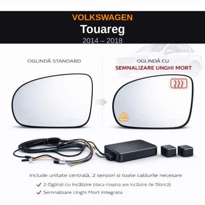 Senzor unghi mort Volkswagen Touareg 2014-2018 — oglindă dedicată