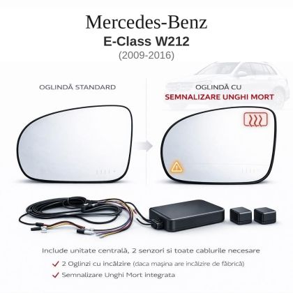 Senzor unghi mort Mercedes Benz E-Class W212 2009-2016 — oglindă dedicată