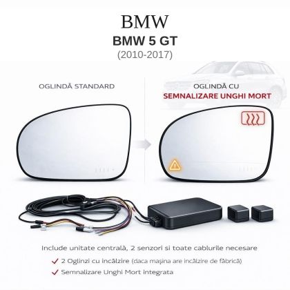 Senzor unghi mort BMW BMW 5 GT 2010-2017 — oglindă dedicată