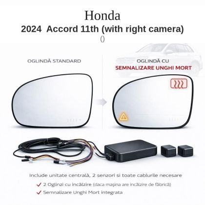 Senzor unghi mort Honda 2024  Accord 11th (with right camera)  — oglindă dedicată