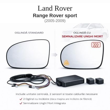 Senzor unghi mort Land Rover Range Rover sport 2005-2009 — oglindă dedicată