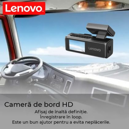 Lenovo S7 DVR kamera 1,97 hüvelykes képernyő 1080 elöl és 1080 hátul Wifi Starlight éjjellátó fémház