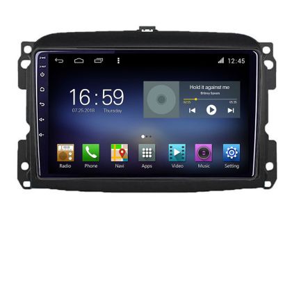 Navigatie Fiat 500 2015-2021 F-500 Octa Core cu Android Radio Bluetooth Internet GPS WIFI DSP 8+128GB 4G