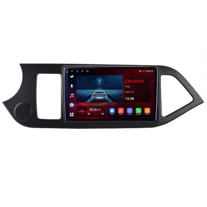 Navigatie Kia Picanto 2011-2015 Lenovo Kit-217 8 Core 2.0 Ghz 4+64 Qled Incell 1K Android 360 Carplay DSP AHD 1080P E-Sim 4G Wifi 5Ghz Bluetooth Qualcomm