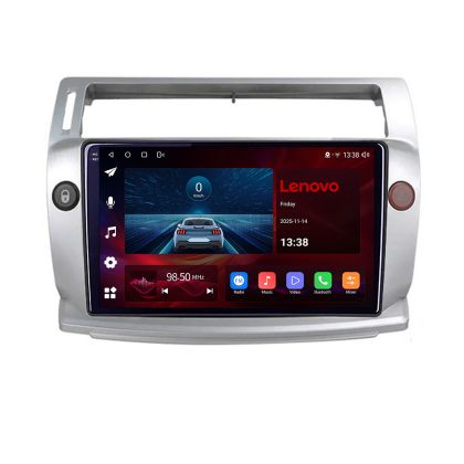 Navigatie Citroen C4 Quad Core Lenovo Kit-088 8 Core 2.0 Ghz 4+64 Qled Incell 1K Android 360 Carplay DSP AHD 1080P E-Sim 4G Wifi 5Ghz Bluetooth Qualcomm