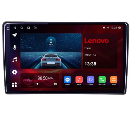 Navigatie universala 2din-1 8 Core 2.0 Ghz 4+64 Qled Incell 1K Android 360 Carplay DSP AHD 1080P E-Sim 4G Wifi 5Ghz Bluetooth Qualcomm Lenovo