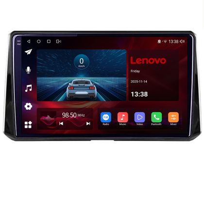 Navigatie Toyota Corolla/Auris 2018- Lenovo Kit-388 8 Core 2.0 Ghz 4+64 Qled Incell 1K Android 360 Carplay DSP AHD 1080P E-Sim 4G Wifi 5Ghz Bluetooth Qualcomm
