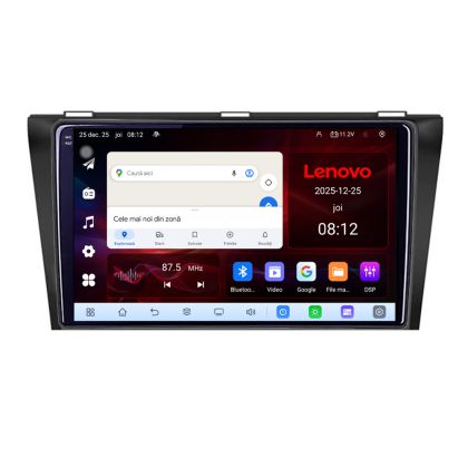 Navigatie Mazda 3 2004-2009 Lenovo Kit-161 8 Core 2.2 Ghz 8+128 Qled Incell 1K Android 360 Carplay DSP AHD 1080P ADAS 4G Wifi 5Ghz Bluetooth PRO