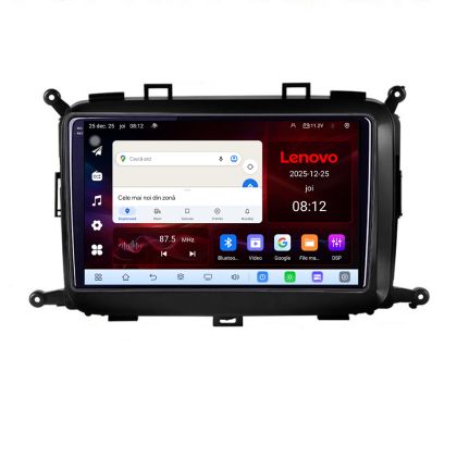 Navigatie Kia Carens 2013-2018 Lenovo Kit-2023 8 Core 2.2 Ghz 8+128 Qled Incell 1K Android 360 Carplay DSP AHD 1080P ADAS 4G Wifi 5Ghz Bluetooth PRO