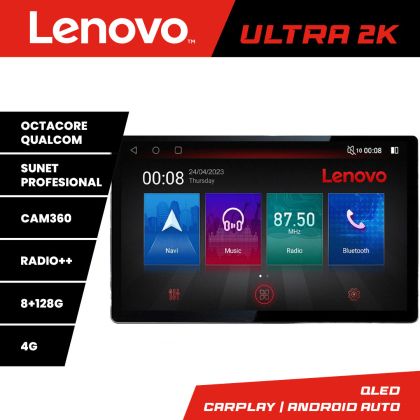 Navigáció Ssang Young Tivoli 2020- N-tivoli képernyő 13" 2K 8+128 Android Waze USB Navigáció 4G 360 Toslink Youtube