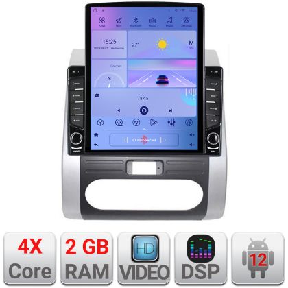 Navigáció Nissan X-trail régi K-001 képernyő típus TESLA 9.7" Android Rádió Bluetooth Internet GPS WIFI 2+32 DSP Quad Core