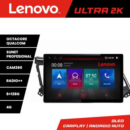 Navigáció Hyundai Elantra 2018- N-1581 képernyő 13" 2K 8+128 Android Waze USB navigáció 4G 360 Toslink Youtube Rad