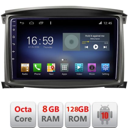 Navigatie Toyota Land Cruiser L100 2002-2006 Android radio gps internet  Octa Core 8+128 LTE KIT-L105-automatic+EDT-E610