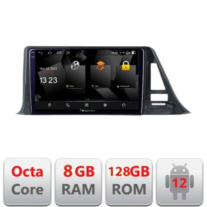 Navigáció Toyota CH-R low 5960Pro-CH-R-A Android Octa Core Qualcomm 2K QLED 8+128 DTS DSP 360 4G Optikai