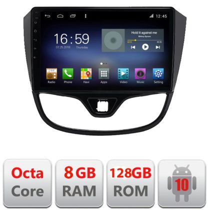 Navigáció Opel Karl 2017- F-karl Octa Core Android Rádió Bluetooth Internet GPS WIFI DSP 8+128GB 4G