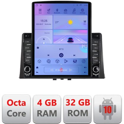 Navigáció Citroen Berlingo 2019- H-berlingo18 TESLA típusú képernyő 9.7" Android Rádió Bluetooth Internet GPS WIFI 4+32GB