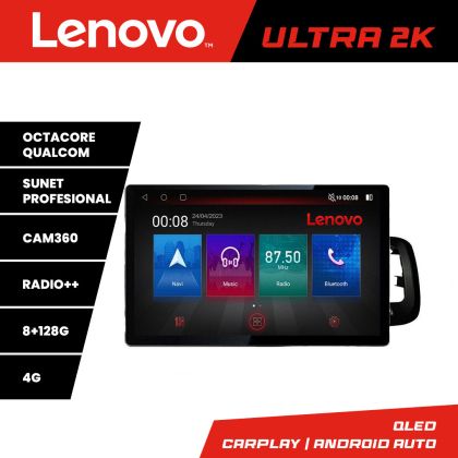 Navigáció Volvo S60 2008-2014 N-s60-08 képernyő 13" 2K 8+128 Android Waze USB Navigáció 4G 360 Toslink Youtube Rad