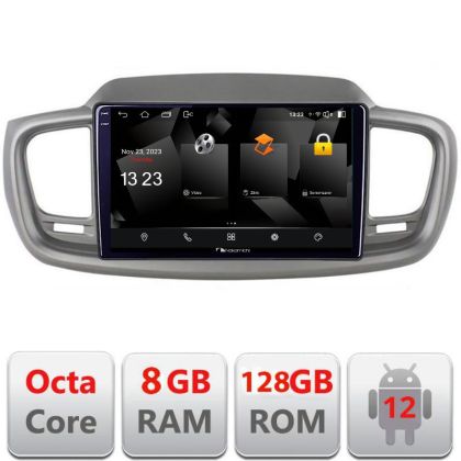 Navigáció Kia Sorento 2015-2018 5960Pro-6528 Android Octa Core Qualcomm 2K QLED 8+128 DTS DSP 360 4G Optikai