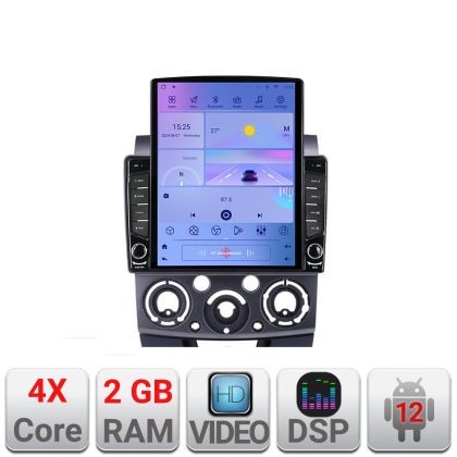 Navigáció Ford Ranger Mazda BT50 2007-2012 K-RANGER TESLA típusú 9.7"-os képernyő Android Rádió Bluetooth Internet GPS WIFI