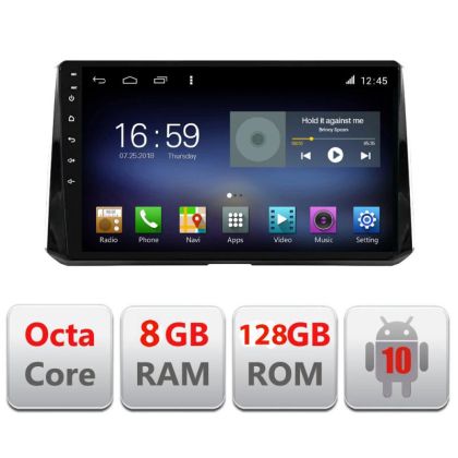 Toyota Corolla 2019- F-388-levin navigáció Octa Core Android rádióval Bluetooth internet GPS WIFI DSP 8+128GB 4G