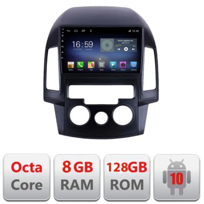 Navigáció Hyundai I30 2009-2012 manuális klíma F-i30ac Octa Core Android Rádió Bluetooth Internet GPS WIFI DSP 8+128