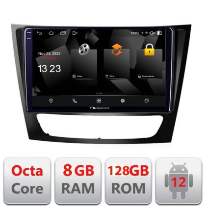 Navigáció Mercedes W211 W219 5960Pro-090 Android Octa Core Qualcomm 2K QLED 8+128 DTS DSP 360 4G Optikai