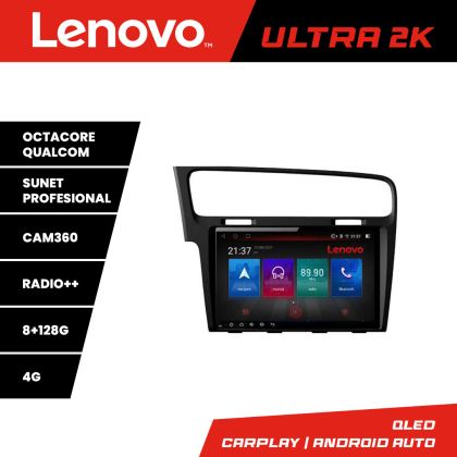 Navigatie VW Golf 7 M-491 Octa Core Android Radio Bluetooth GPS WIFI/4G DSP 2K 8+128GB 360 Toslink RESIGILAT