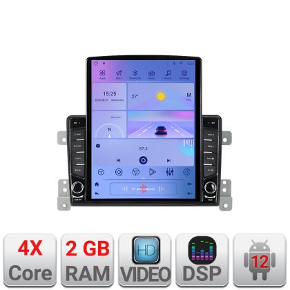 Navigáció Suzuki Grand Vitara Régi K-053 TESLA típusú 9.7"-os képernyő Android Rádió Bluetooth Internet GPS WIFI 2+32 DSP Qua