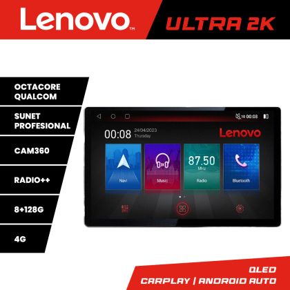 Navigáció Skoda Octavia 3 N-279 képernyő 13" 2K 8+128 Android Waze USB navigáció 4G 360 Toslink Youtube Rádió KÉSZLET-