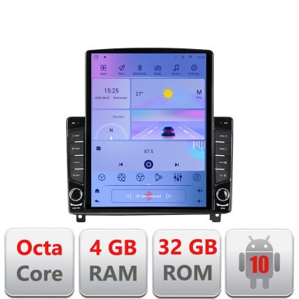 Navigáció Peugeot 407 2004-2011 TESLA Képernyő 9.7" 4+32GB 8Core Android Rádió Bluetooth GPS DSP Internet WIFI 4G KIT-40