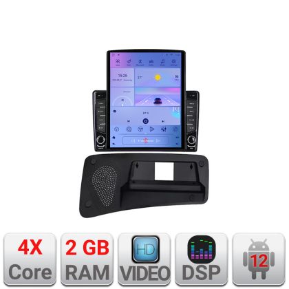 Volvo S80 2006-2011 TESLA típusú navigáció 9,7"-os képernyő Android Rádió Bluetooth Internet GPS WIFI 2+32 DSP Quad Core